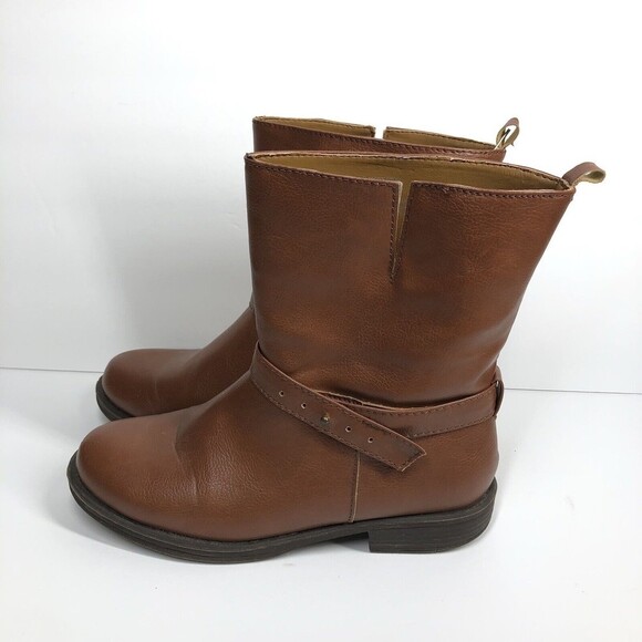 Gap Moto Boots Size 8 Brown Pull On Ladies Classic Western - Picture 6 of 7